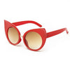 Abby Vintage Cat Eye Sunglasses - Red - Lobby