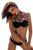 Angelika Black Criss-Cross Bikini - Lobby