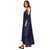 Rayanne Navy Lace Trim Maxi Dress - Lobby