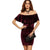 Jerica Burgundy Velvet Open Shoulder Mini Dress - Lobby