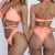 Fashion Women Bandage Bikini Swimwear Swimsuit Bra Halter Cross Up Ladies Sexy Triangle Solid Bandage Bathing Suit Mujer