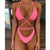 Fashion Women Bandage Bikini Swimwear Swimsuit Bra Halter Cross Up Ladies Sexy Triangle Solid Bandage Bathing Suit Mujer