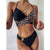 2020 Sexy Cross Bikini Push Up Swimwear Women Swimsuit Printed Bikini Set Brazilian Bathing Suit Summer Beach Wear Swimming Suit