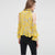 Samantha Yellow Floral Long Sleeve Ruffle Blouse - Lobby