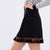 Celie Black Empire Waist Tassel Skirt - Lobby