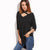 Krista Crisscross Collar Black Shirt - Lobby