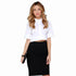 Mabel White Button Up Crop
