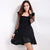 Netta Black Sheer Sleeve Dress - Lobby