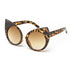 Abby Vintage Cat Eye Sunglasses - Leopard
