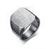 Tracy Grey Stainless Steel Square Ring