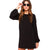 Shanna Black Chiffon Long Sleeve Dress - Lobby