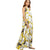 Kathy Yellow Floral Print Long Maxi Dress - Lobby