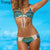 Trangel Bikini 2019 Swimwear Female Swimsuit Print Bather Bikini Thong Swimwear Female Swimsuit Swimming Suit For Women Bikinis